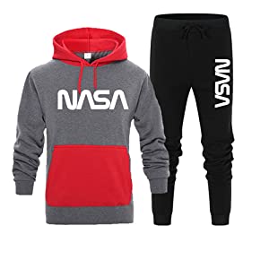 NASA hoodie + pants suit logo astronaut pullover sweatshirt casual sweater